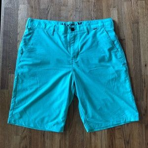 Hurly Dri-Fit Shorts 32 waist teal
